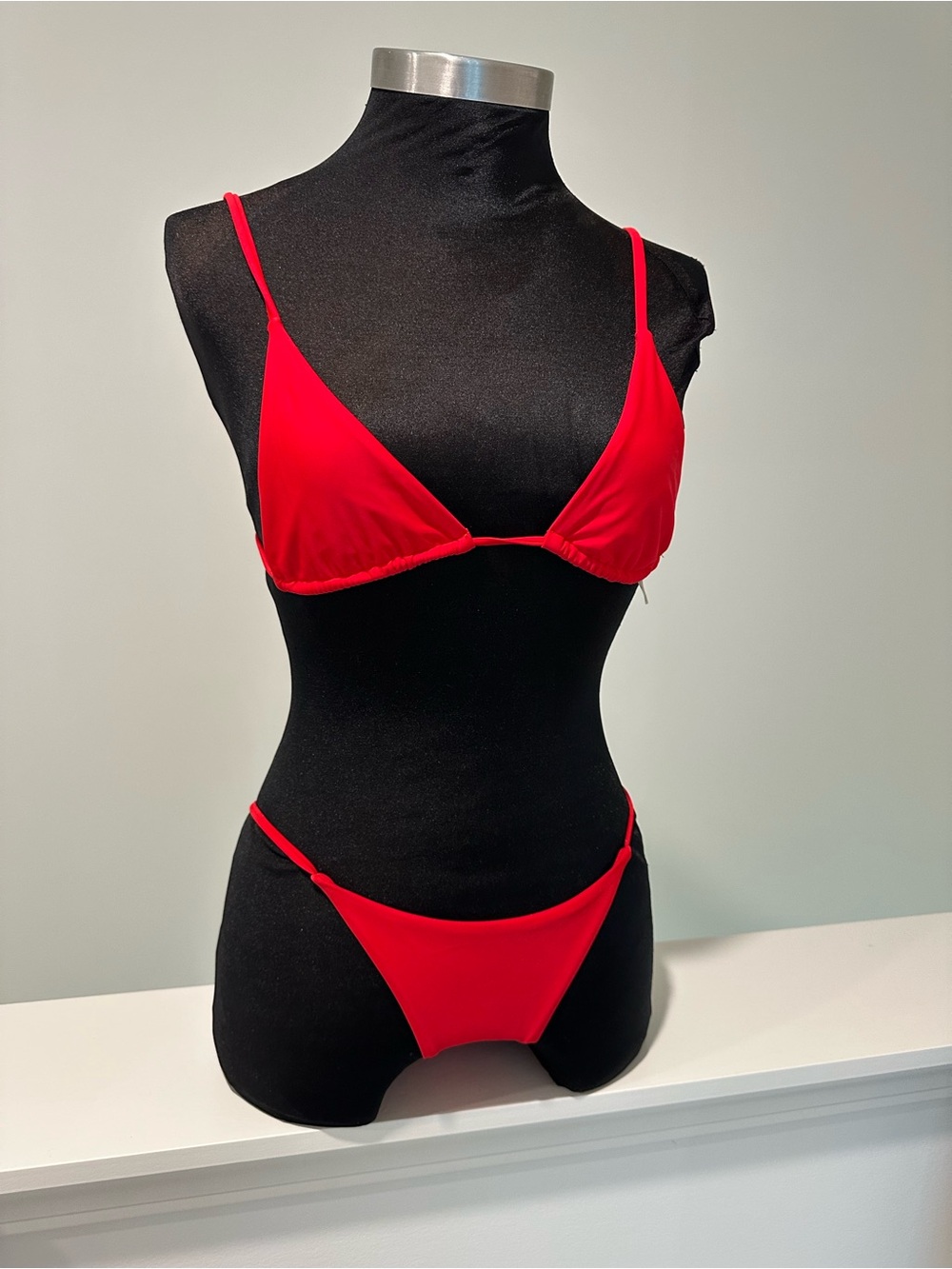 Red Triangle Bikini Set - Women's Swim